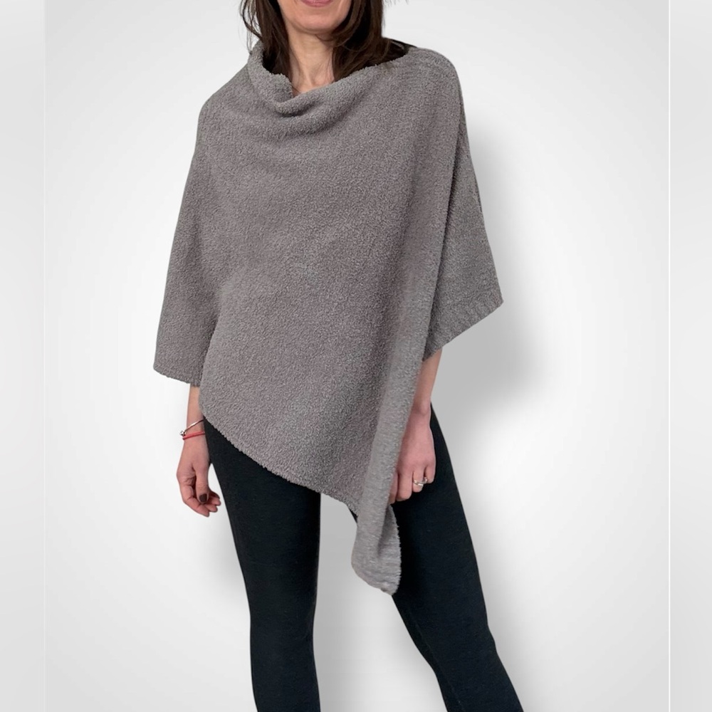 Barefoot Dreams CozyChic Poncho Beige